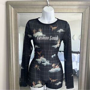 SHANE JUSTIN Fashion Gawd Green Jumpsuit Size XS.